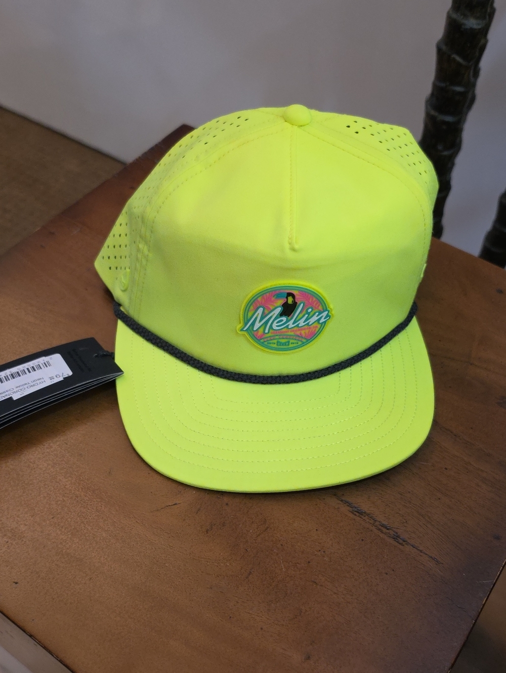Melina Neon Green Ventilated Trucker Hat NWT
